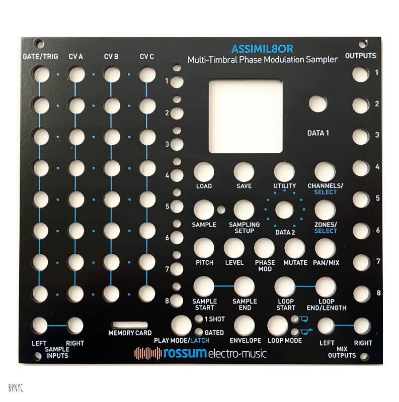 Rossum Electro-Music Assimil8or Black Faceplate　