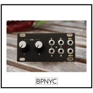 画像: Dusty Clouds STEREO MIXER 1U Alternative panel Matte Black / Gold