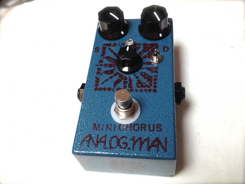 Analog Man Mini Chorus Pedal w/Mix Knob & Depth Toggle switch 販売 