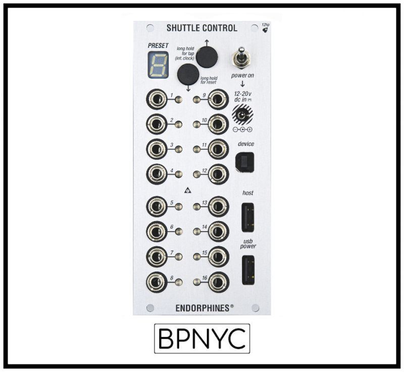 Endorphin.es Shuttle Control 12 bit USB-MIDI-CV コンバーター　要予約